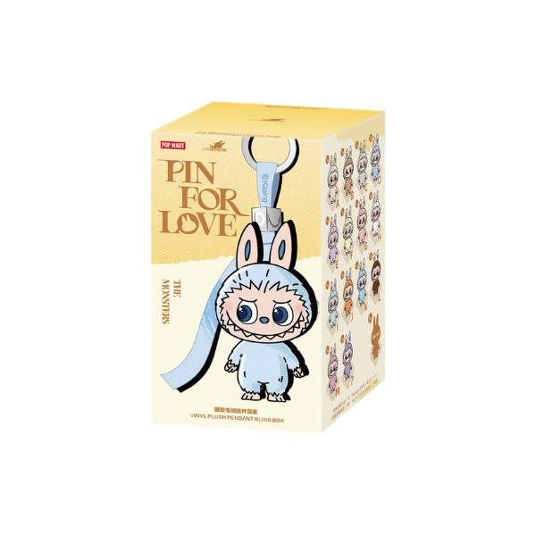 Pop Mart THE MONSTERS (Labubu) V4 Pin For Love Series - Vinyl Plush Pendant Blind Box (A-M) or (N-Z)